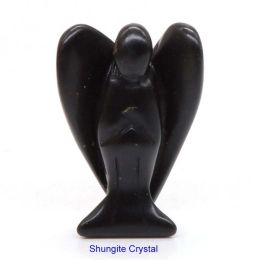 Wholesale Guardian Angel Statue Crystal Ornament (Color: Shungite Crystal)