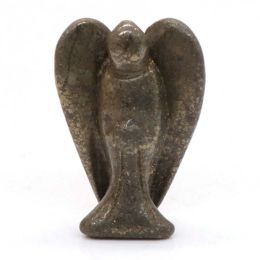 Wholesale Guardian Angel Statue Crystal Ornament (Color: Iron Pyrite)