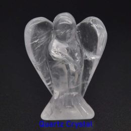 Wholesale Guardian Angel Statue Crystal Ornament (Color: Quartz Crystal)