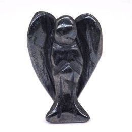 Wholesale Guardian Angel Statue Crystal Ornament (Color: Hematite)