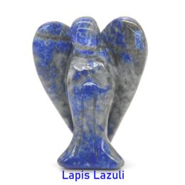 Wholesale Guardian Angel Statue Crystal Ornament (Color: Lapis Lazuli)