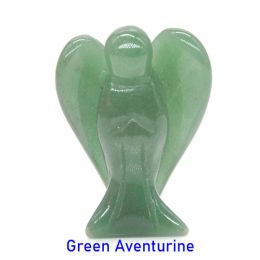 Wholesale Guardian Angel Statue Crystal Ornament (Color: Green Aventurine)