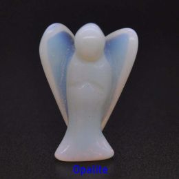 Wholesale Guardian Angel Statue Crystal Ornament (Color: Opalite)