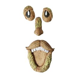 Resin Old Man Tree Hugger Bark Ghost Face Decoration Funny Tree Face DÃ©cor For Outdoor Yard Easter (Model: D)