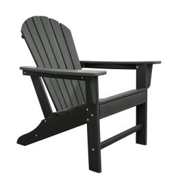 UM HDPE Adirondack Chair (Color: Black)