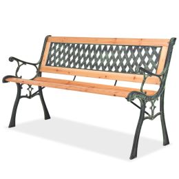 Garden Bench 48' Wood (Color: Brown)