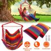 Hammock Hanging Chair Canvas Porch Patio Swing Seat Portable Camping Rope Seat