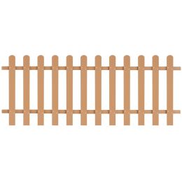 Picket Fence WPC 78.7"x31.5" (Color: Brown)