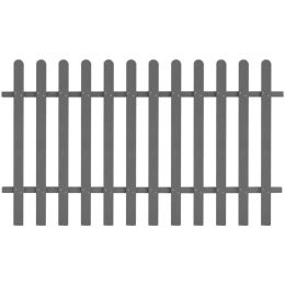 Picket Fence WPC 78.7"x47.2" (Color: Grey)