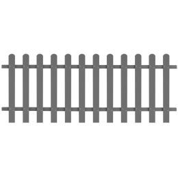 Picket Fence WPC 78.7"x31.5" (Color: Grey)