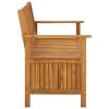 Garden Storage Bench 47.2" Solid Acacia Wood