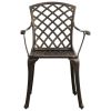 3 Piece Bistro Set Cast Aluminum Bronze