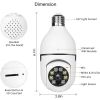 360Â° 1080P IP E27 Light Bulb Camera Wi-Fi IR Night Smart Home Wireless Security