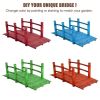 5 Feet Wooden Garden Bridge Arc Stained Finish Footbridge Decorative