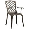 3 Piece Bistro Set Cast Aluminum Bronze